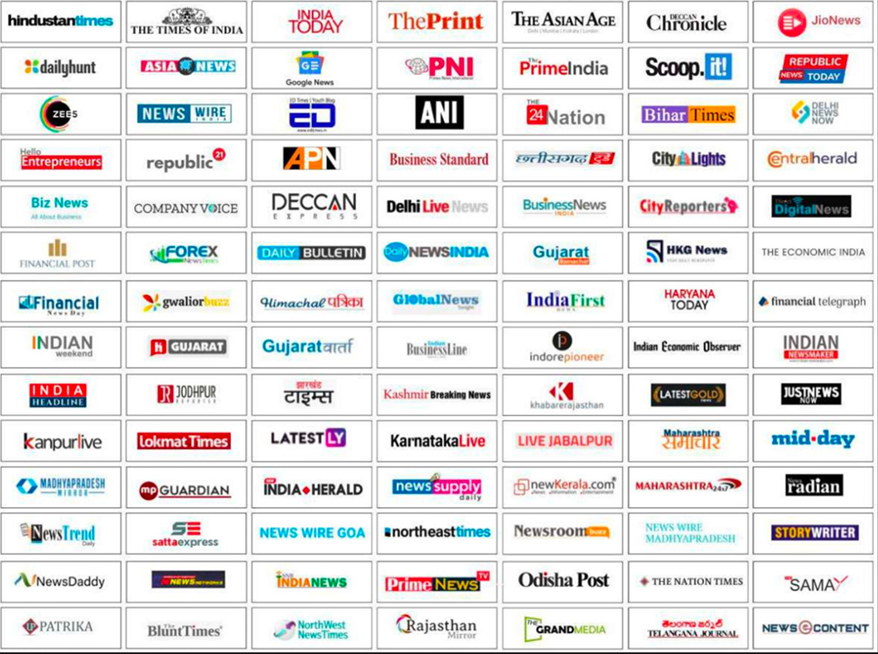 Media Coverage Logos
